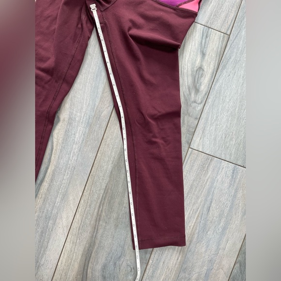 Lululemon Burgundy Capri Leggings Size 4 - Picture 6 of 6